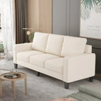 Modern Upholstered Sofa for Living Room with Solid Wood Legs