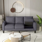 Modern Upholstered Sofa for Living Room with Solid Wood Legs