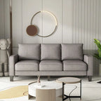 Modern Upholstered Sofa for Living Room with Solid Wood Legs