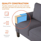 Modern Upholstered Sofa for Living Room with Solid Wood Legs