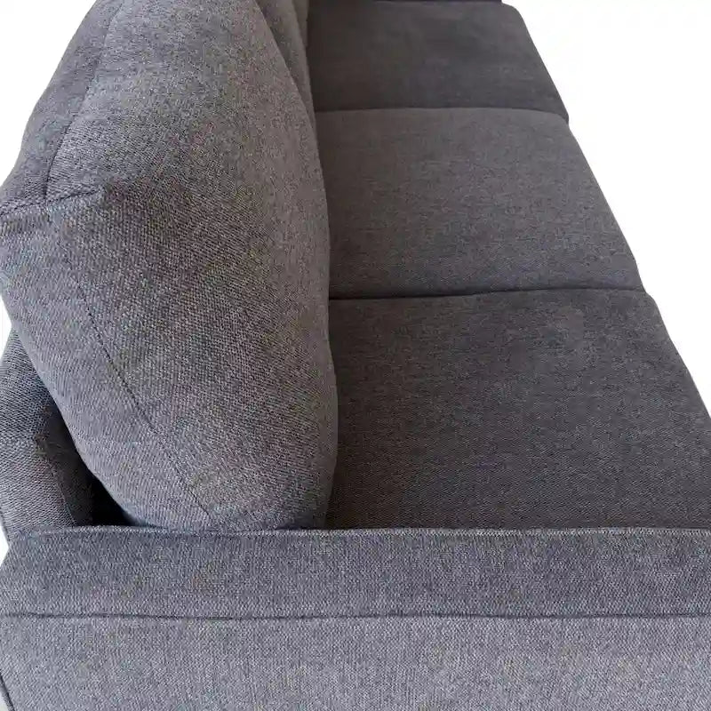 Modern Upholstered Sofa for Living Room with Solid Wood Legs