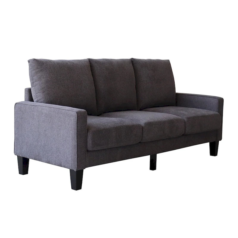 Modern Upholstered Sofa for Living Room with Solid Wood Legs