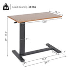 Rolling C Shape Laptop Adjustable Sofa Side Table Bedside Nightstand