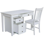 Two Drawer File Cabinet with Desk And Chair