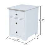 Two Drawer File Cabinet with Desk And Chair