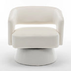 Velvet Swivel Barrel Chair