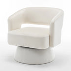 Velvet Swivel Barrel Chair