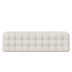 All Covered Velvet Upholstered Ottoman,Rectangular Footstool