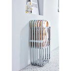 YELLOW Clear Transparent Folding Chair Chair Pc Plastic Living Room Seat