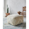 Traditional Medallion Pouf Ottoman for Living Room and Bedroom