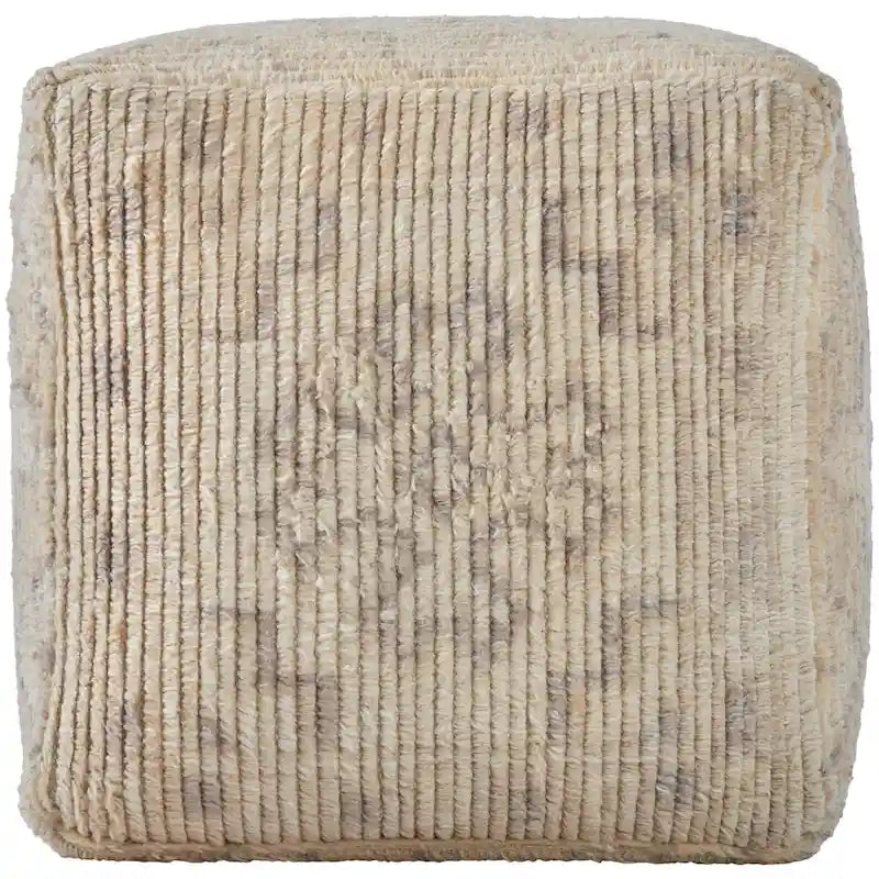 Traditional Medallion Pouf Ottoman for Living Room and Bedroom
