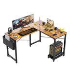 L-Shaped Gaming Desk with Large Surface for Home Office and Gaming Setup