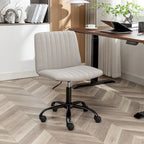 Fabric Swivel Office Chair with Adjustable Height and Padded Seat