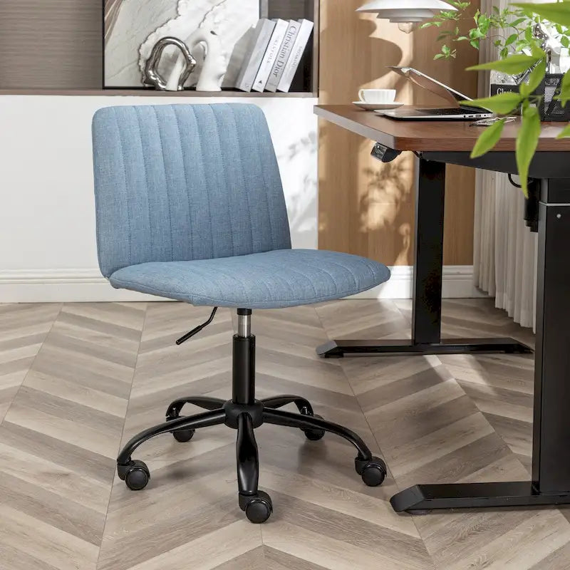 Fabric Swivel Office Chair with Adjustable Height and Padded Seat