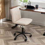 Fabric Swivel Office Chair with Adjustable Height and Padded Seat