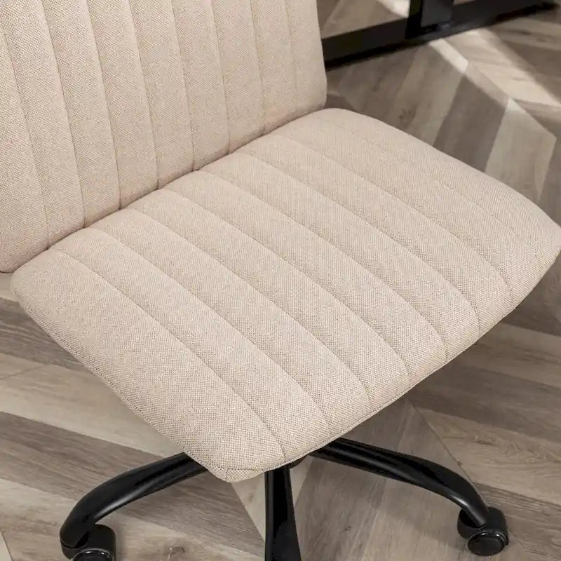 Fabric Swivel Office Chair with Adjustable Height and Padded Seat