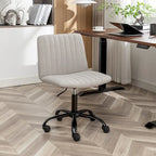 Fabric Swivel Office Chair with Adjustable Height and Padded Seat