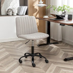 Fabric Swivel Office Chair with Adjustable Height and Padded Seat