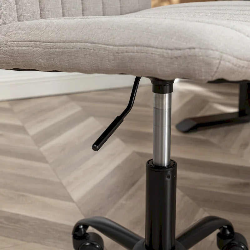 Fabric Swivel Office Chair with Adjustable Height and Padded Seat