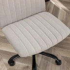 Fabric Swivel Office Chair with Adjustable Height and Padded Seat