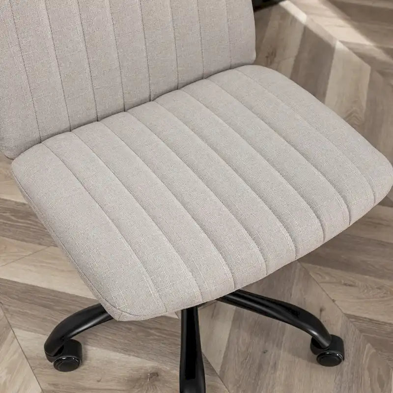 Fabric Swivel Office Chair with Adjustable Height and Padded Seat