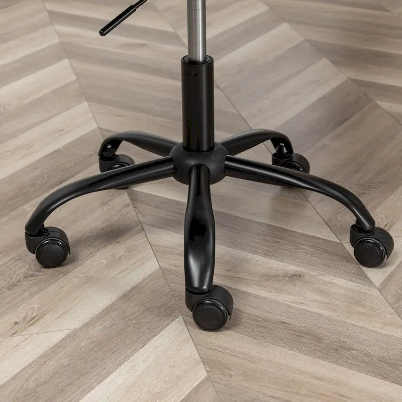 Fabric Swivel Office Chair with Adjustable Height and Padded Seat