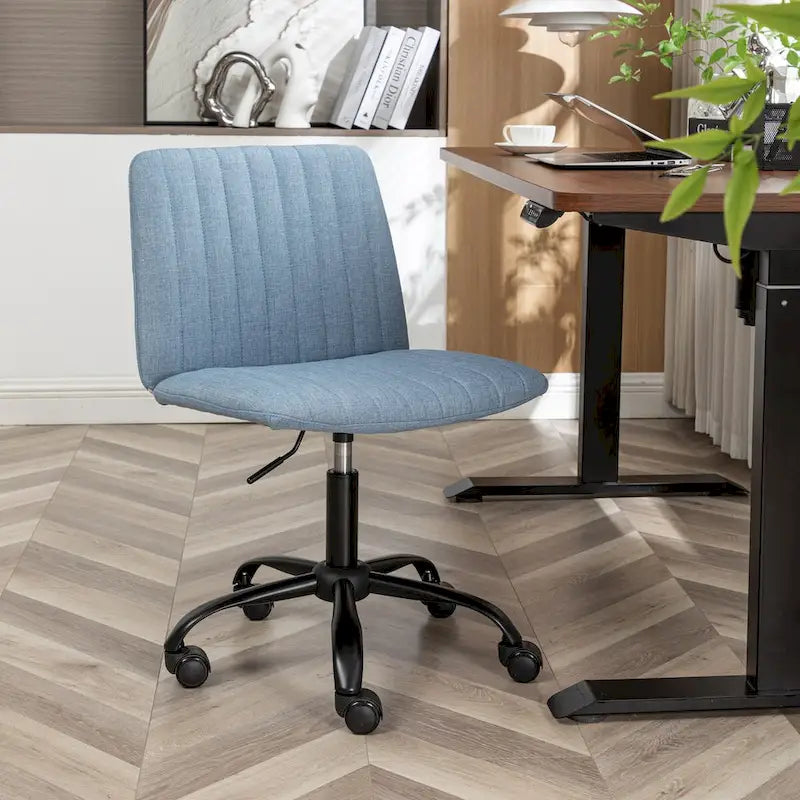 Fabric Swivel Office Chair with Adjustable Height and Padded Seat