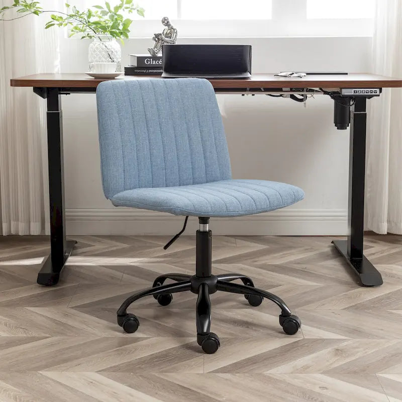 Fabric Swivel Office Chair with Adjustable Height and Padded Seat