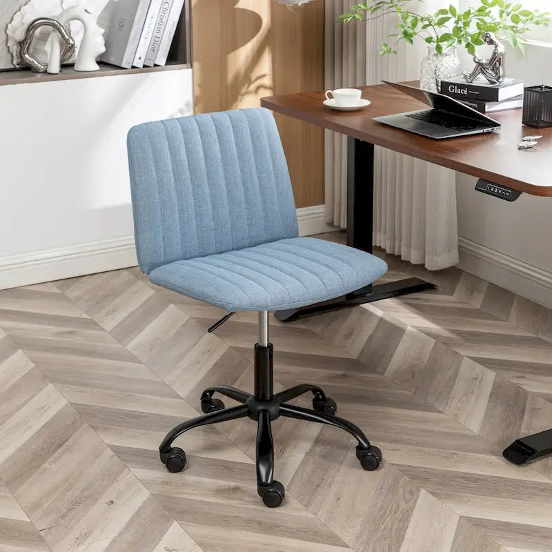 Fabric Swivel Office Chair with Adjustable Height and Padded Seat
