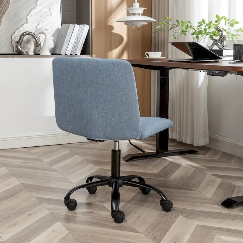 Fabric Swivel Office Chair with Adjustable Height and Padded Seat