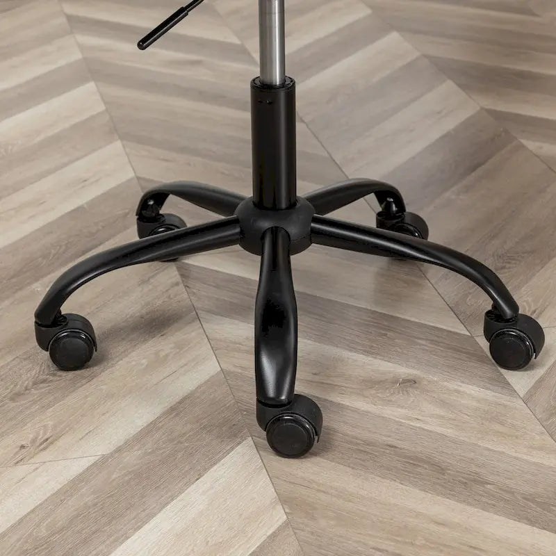 Fabric Swivel Office Chair with Adjustable Height and Padded Seat