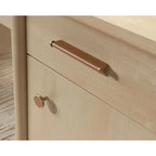 66-Inch Executive Home Office Desk with Storage