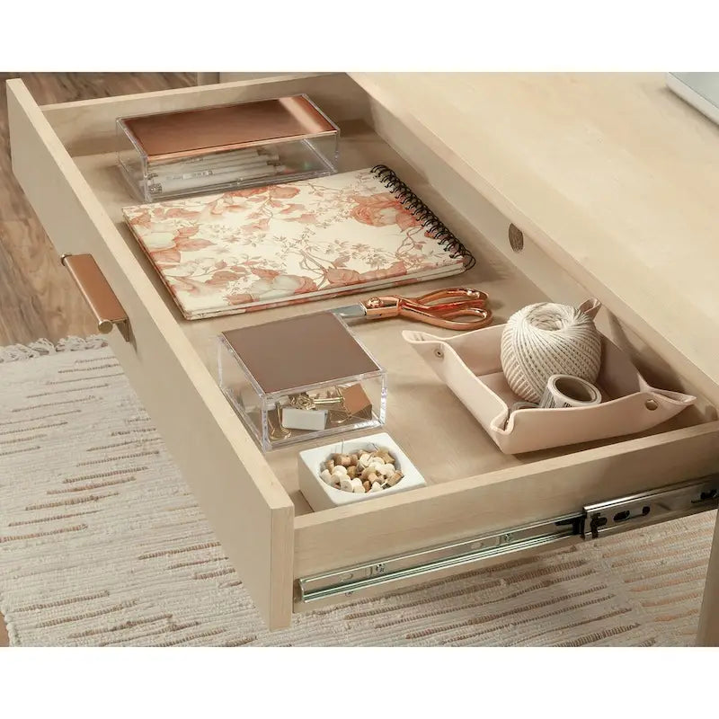 66-Inch Executive Home Office Desk with Storage