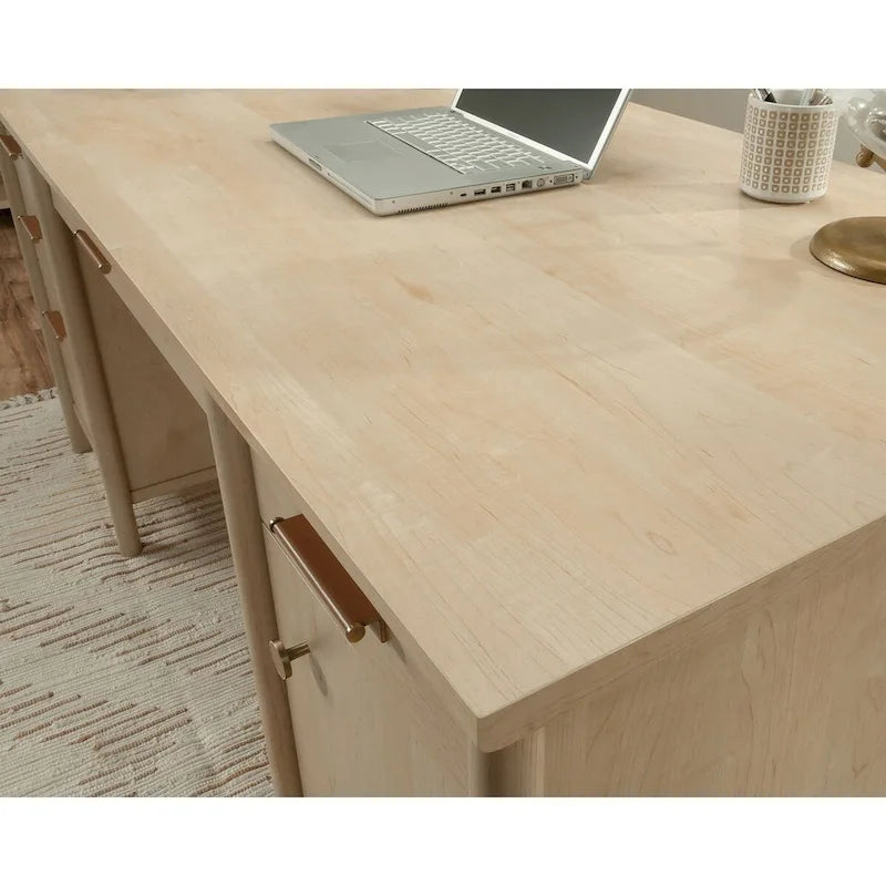 66-Inch Executive Home Office Desk with Storage