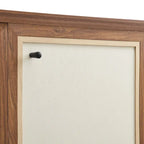 65-Inch Wood Grain Sideboard Storage Cabinet with Doors and Shelves