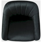 Velvet Tufted Swivel Vanity Chair with Adjustable Height and Gold Base